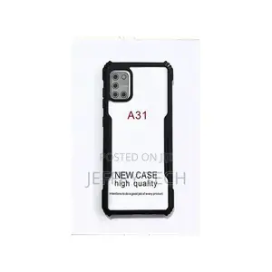 Cover for Redmi Note 8 Clear Back Black Rubber Edge