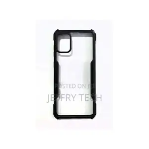 Cover for Redmi Note 8 Clear Back Black Rubber Edge