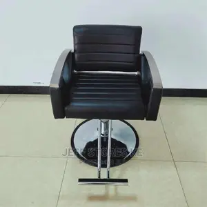 Black Silver Salon Styling Seat
