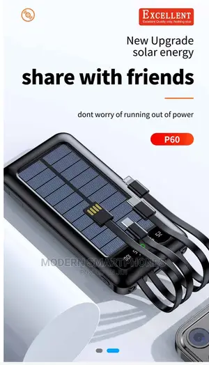 12000 Solar POWERED BANK