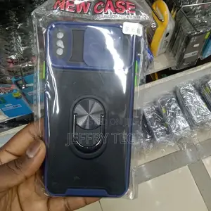 Slide Camera Case With Ring Holder for iPhone Xs Max
