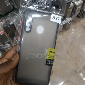 Samsung Galaxy A21 Smoke Silicone Matte Back Cover