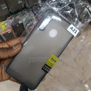 Samsung Galaxy A21 Smoke Silicone Matte Back Cover