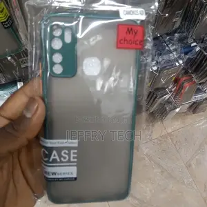Tecno Camon 15 Back Cover Smoke Camera Protection Case (Blu