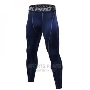 Navy Blue Compression Gym Tights