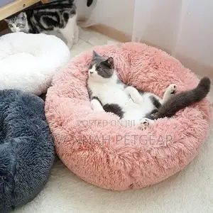 Winter Nest Long Plush Warm Cat Bed