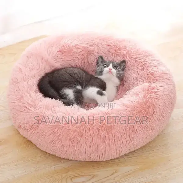 Winter Nest Long Plush Warm Cat Bed