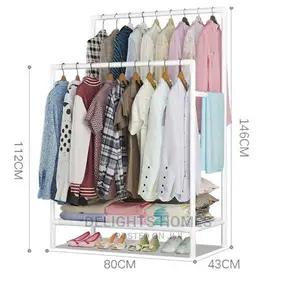 Double Pole Clothing Rack