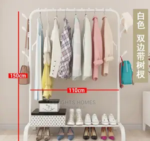 Double Pole Clothing Rack