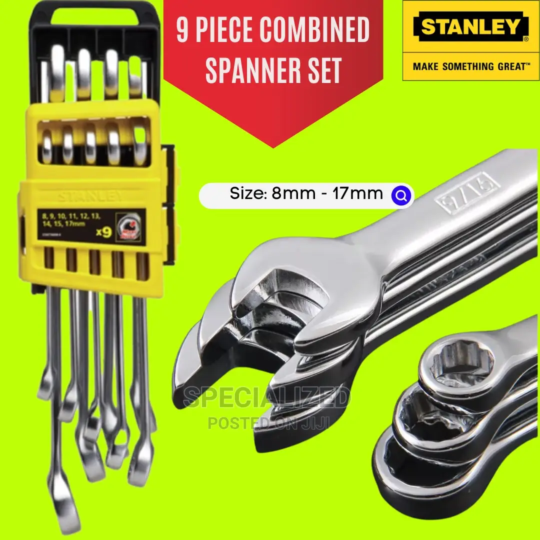 Stanley 9 Piece Combination Spanner Set