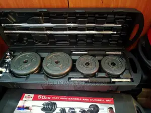 Brand New 50kg Dumbbell Barbell Set Adjustable Inbriefcase,