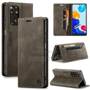 Redmi Note 11S Wallet Case, Vintage Leather Flip Cover Stand