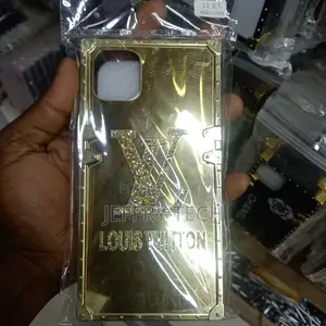Louis Vuitton Square iPhone 11 Pro Max Leather Case,Shiny Sh
