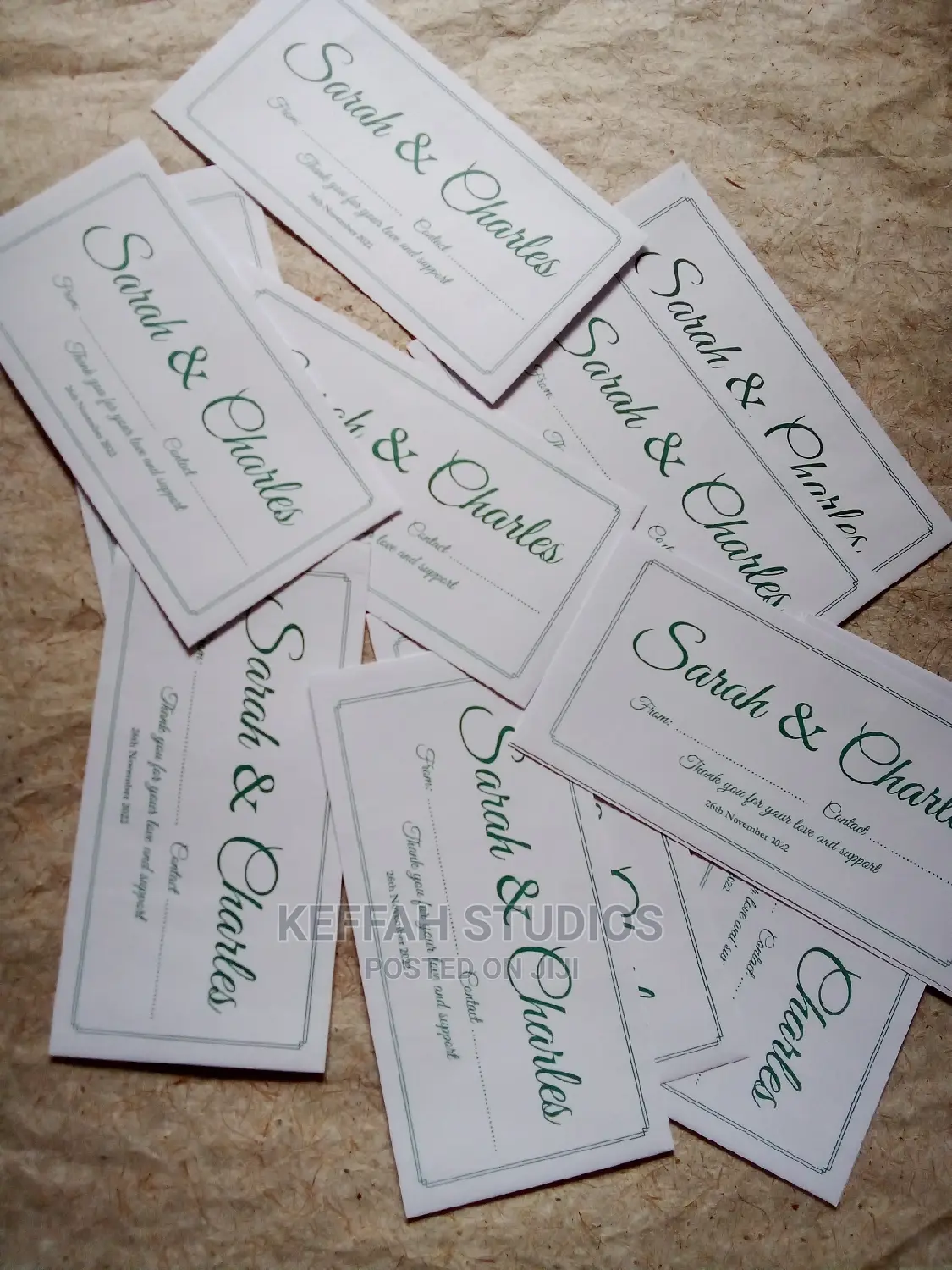 Branded Envelopes, Water Labels and Tags