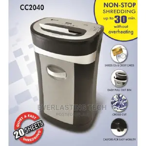 ATLAS CC2040 Crosscut Paper Shredder 20 Sheets