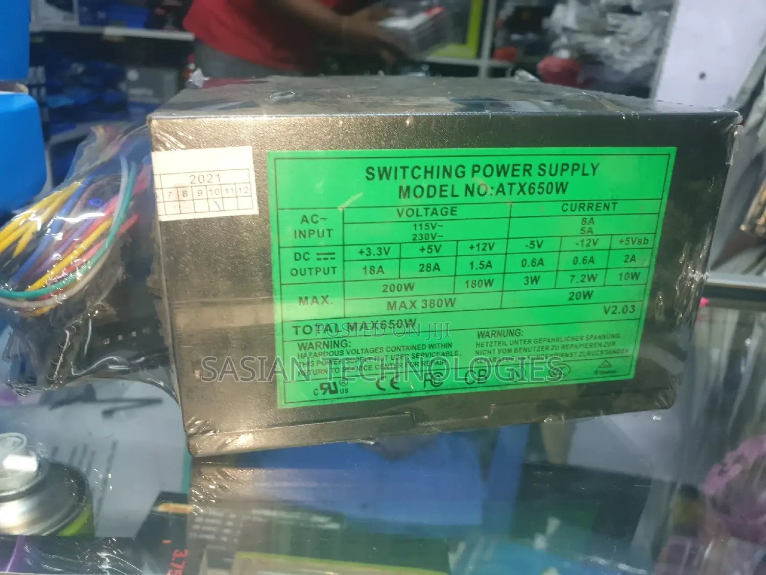 650 Watts Power Supply Gaming
