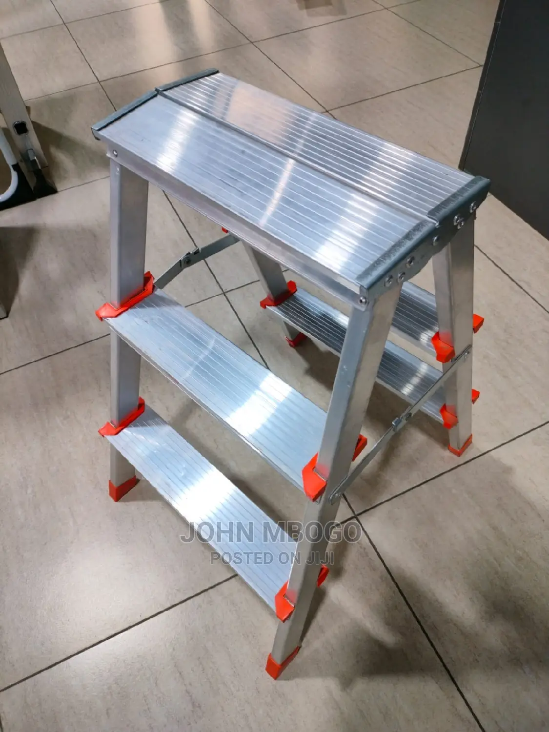 Aluminium 3 Step Stool Double Sided
