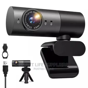 1080P Webcam Video Camera Dual Noise Cancelling Mic
