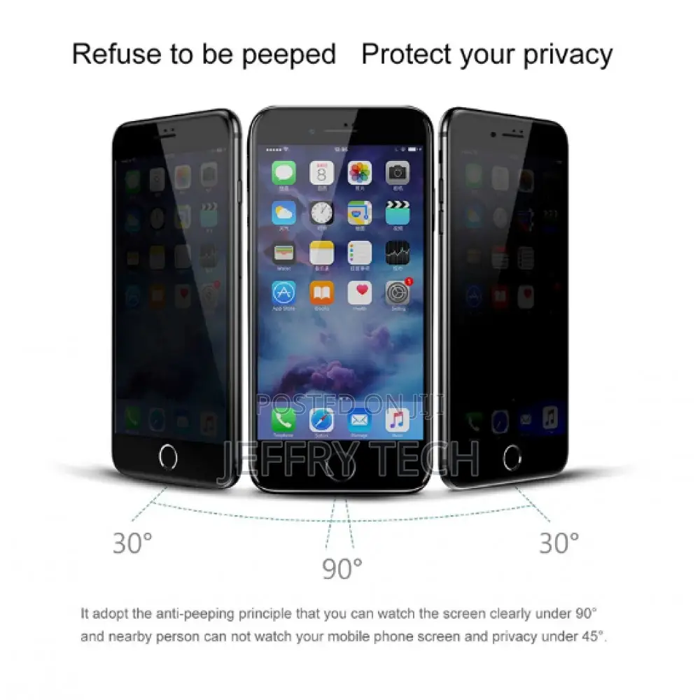 iPhone 7 iPhone 8 Privacy Tempered Glass Screen Protector