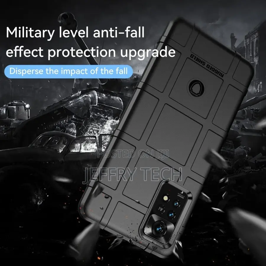 Xiaomi Mi 11 Lite - Rugged Shield Black Armor Soft Case Cove