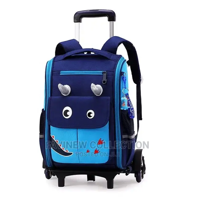 Kids Trolley Bag School Backpack Wheeled Bag