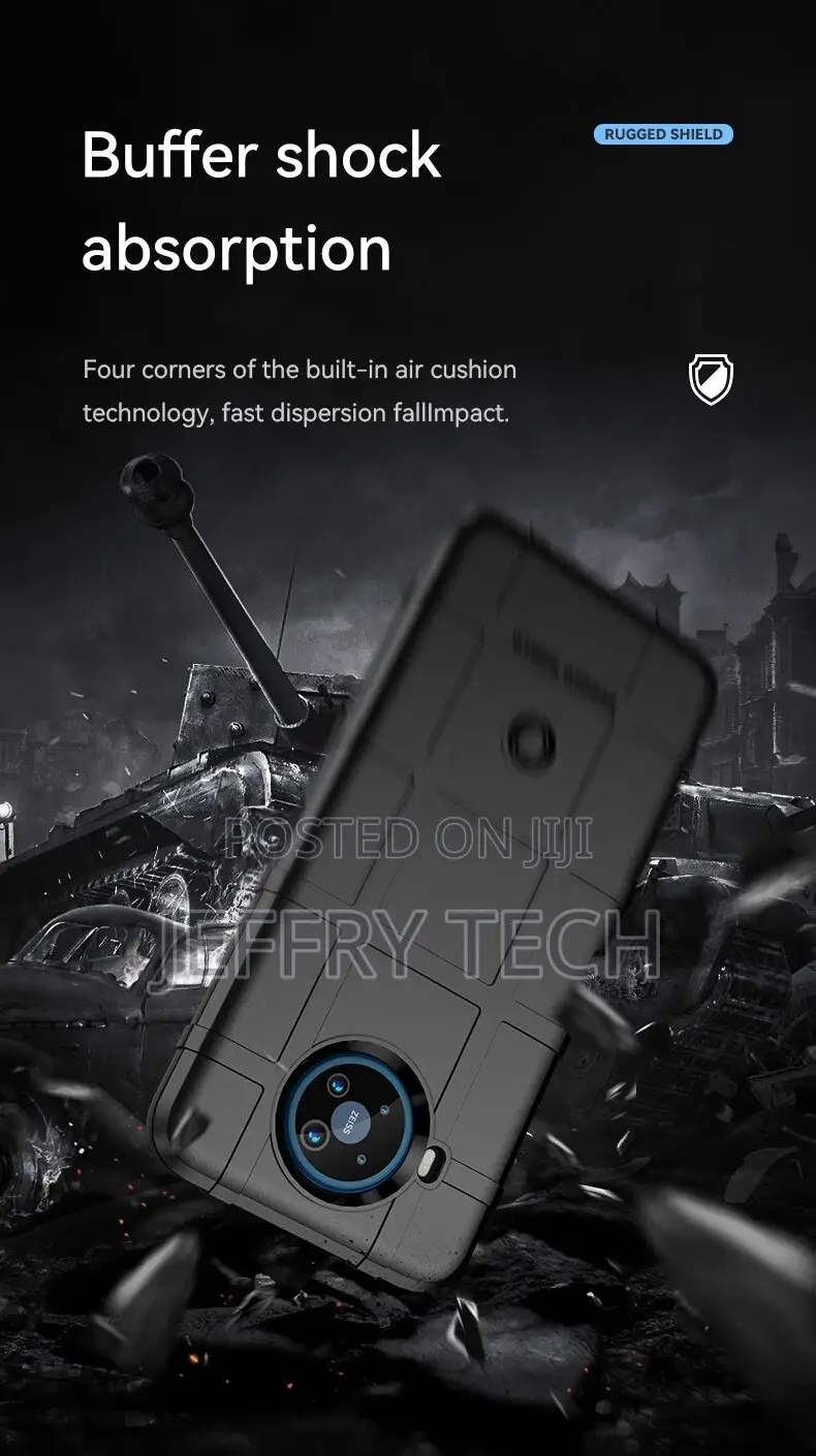 Rugged Shield Silicone Case for Nokia 9 Pureview