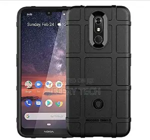 Rugged Shield TPU Phone Case for Nokia 3.2 (Black)