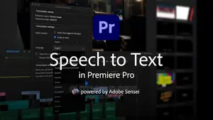 Adobe Speech to Text V12 for Premiere Pro