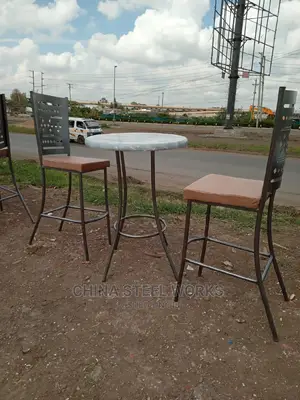 High Stool Chairs and Table