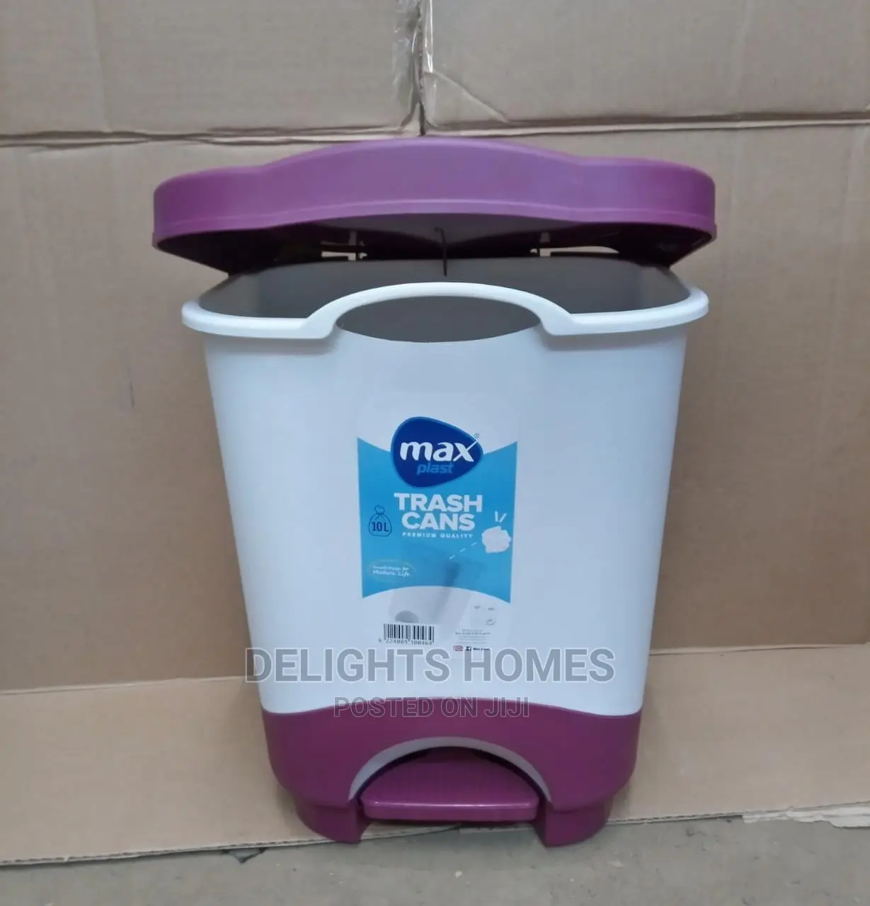 10ltrs Max Plastic Pedal Bin