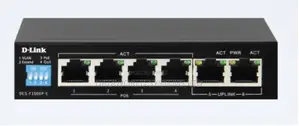 D-Link Des-F1006p-E 6-Port Fast Ethernet Unmanaged