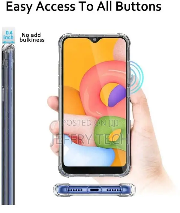 Transparent Shockproof Backcover- Samsung A01