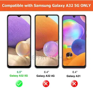 Transparent Shockproof Back Cover- Samsung A32 5G