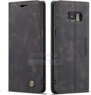 Samsung Galaxy S8 Wallet Case, Magnetic Stand Flip Case, Lea