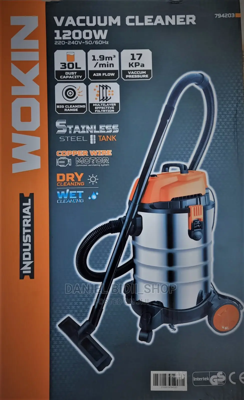 Wokin Vaccum Cleaner 30ltrs