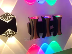 Triple Multicolored Wall Light