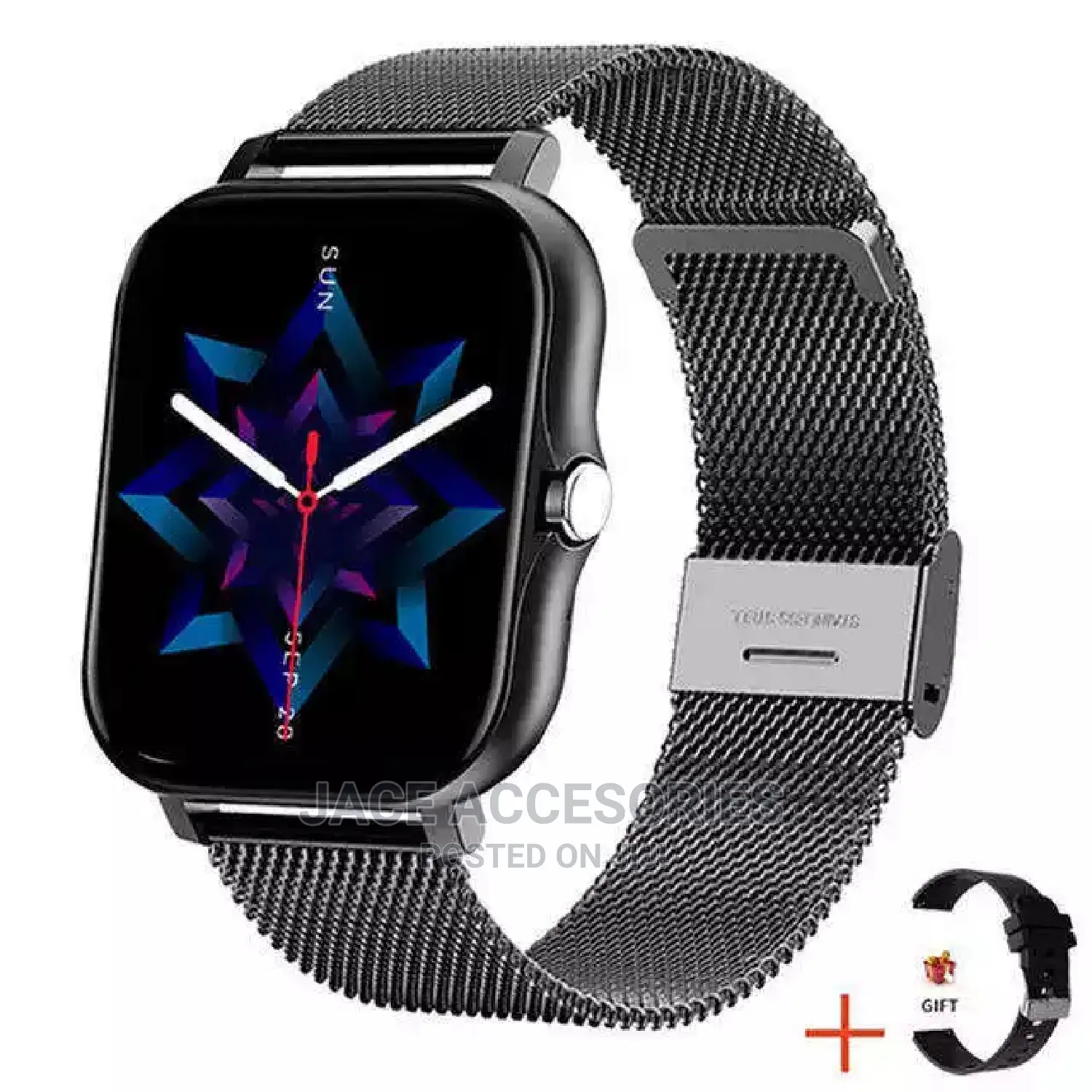 I7 Smart Watch With Stainless Steel Strap