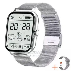 I7 Smart Watch With Stainless Steel Strap