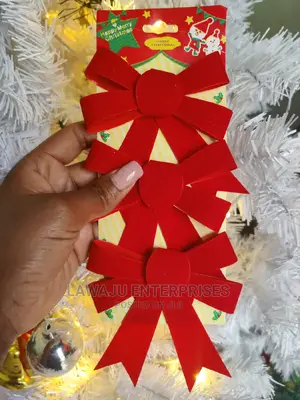 3 Bow Christmas Decorating Set