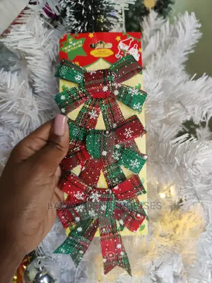 3 Bow Christmas Decorating Set