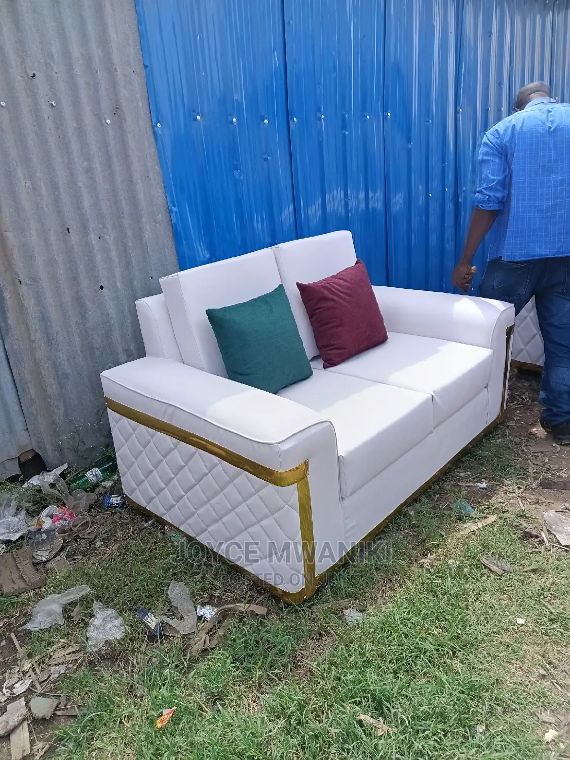 2seater Original Leather Sofa Set