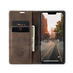 Caseme Bookcase for iPhone 14 Plus (Brown)