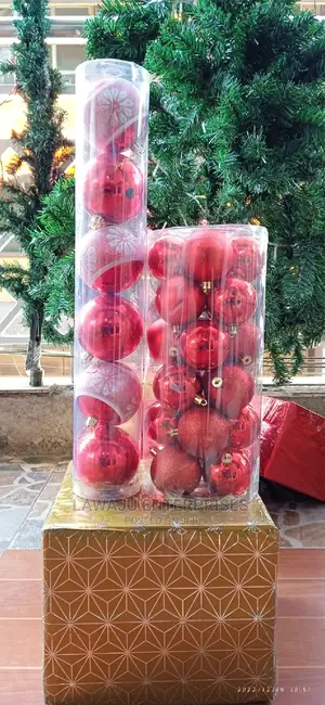 Stunning Red Balls Christmas Decor Sets