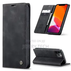 Black iPhone 12 Pro Max Genuine Caseme Compact Flip Wallet C