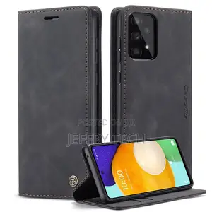 Black Galaxy A53 5G Caseme Compact Flip Magnetic Wallet Case
