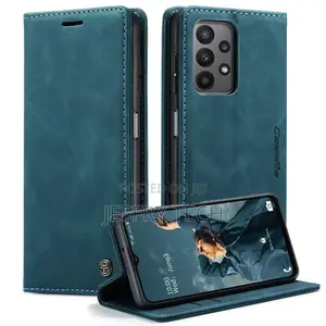 Blue Caseme Compact Flip Wallet Case for Galaxy A23