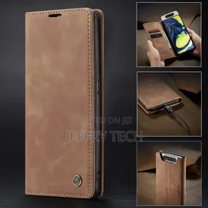 Caseme for Samsung Galaxy A80/A90 Case Leather Magnetic Wall
