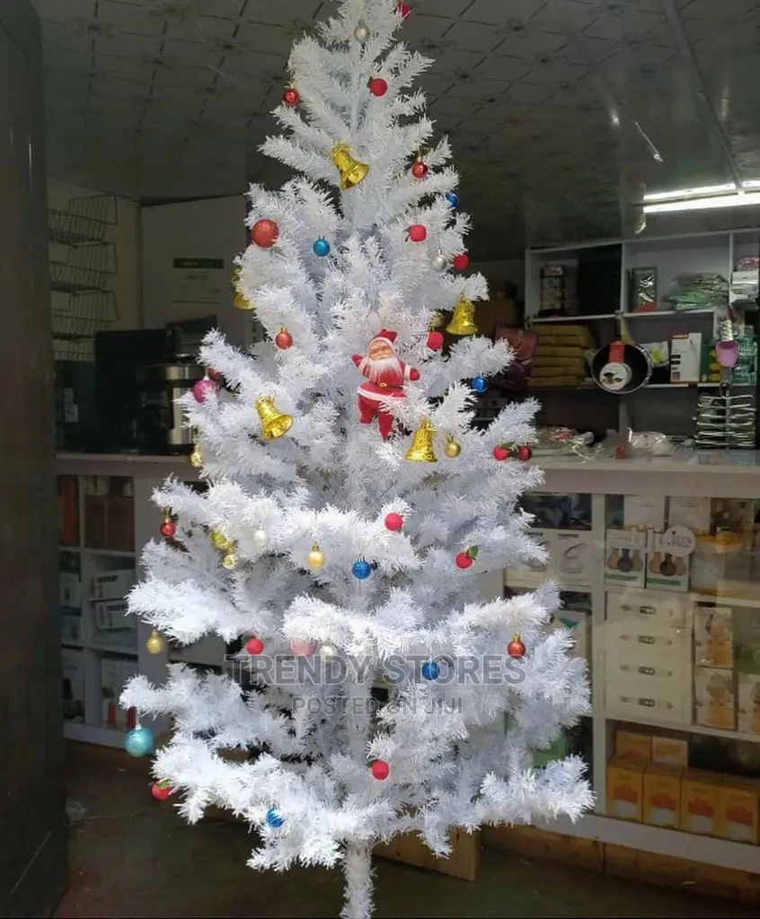 8ft (240cms) White Christmas Tree