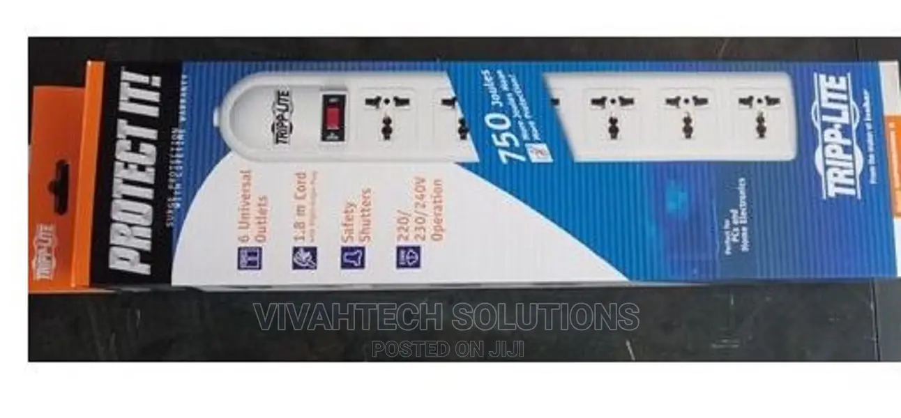 Tripp-Lite 6-Way Extension With Surge Protector