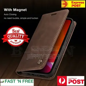 Flip Leather Wallet Case Shockproof for Apple iPhone XR